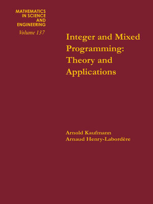 cover image of Integer and Mixed Programming